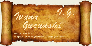 Ivana Gucunski vizit kartica